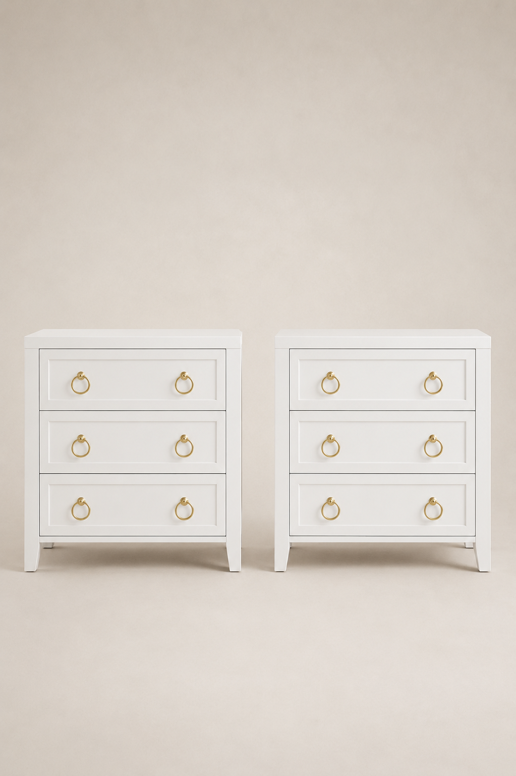 The Huuger White Nightstands: A Quiet Pair for a Considered Bedroom