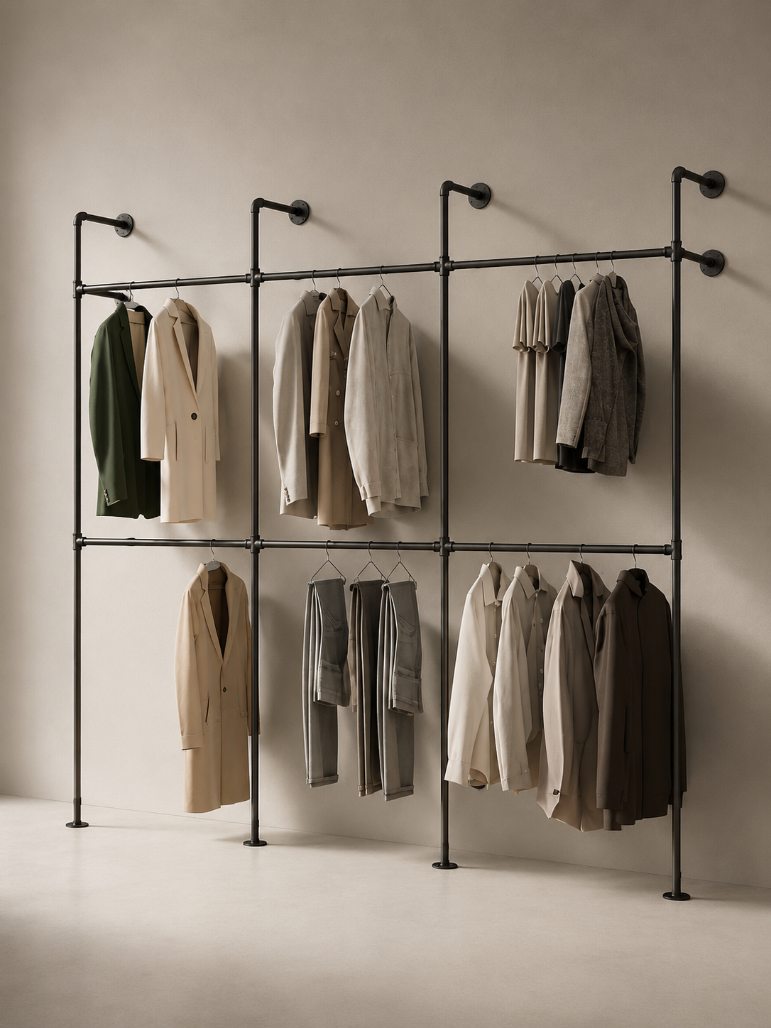 The Pipe Wall Rack: A Room of Its Own for the Considered Wardrobe