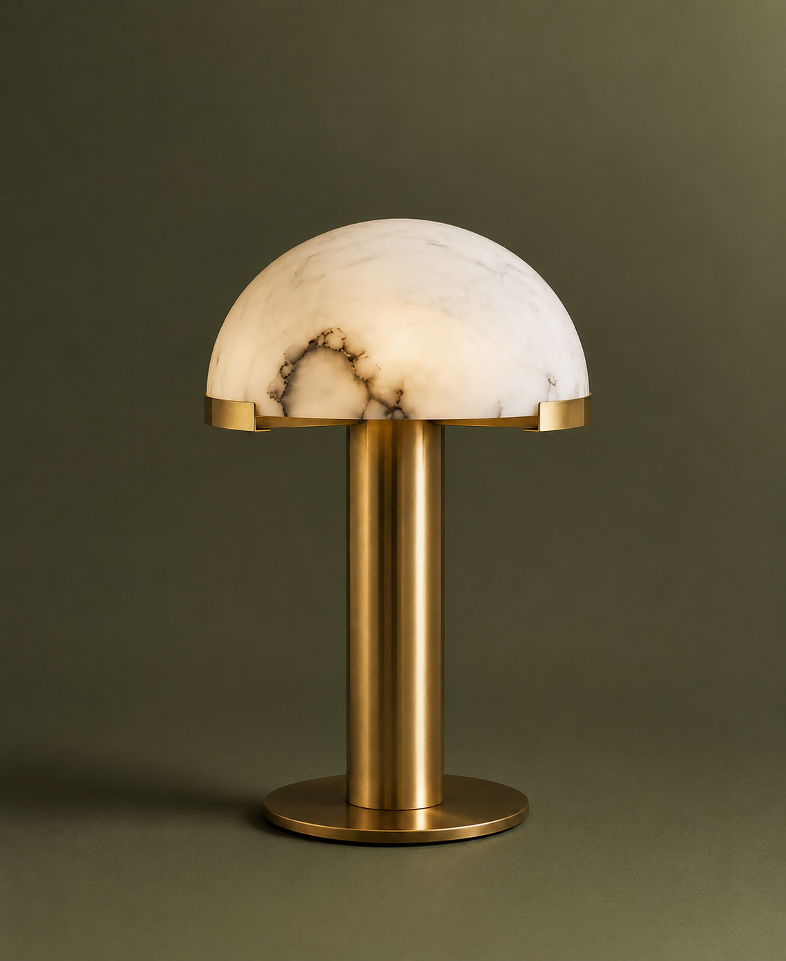 The Marble Mushroom Dome Lamp: A Small Sculpture That Happens to Glow