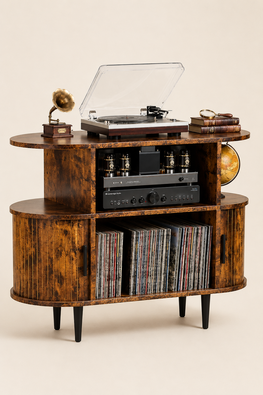 The Mid-Century Walnut Record Cabinet: A Room That Listens